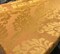 1 Yard Orange Gold Jacobean Reversible Drapery Upholstery Fabric Polyester Medium Weight 56 Inches Wide